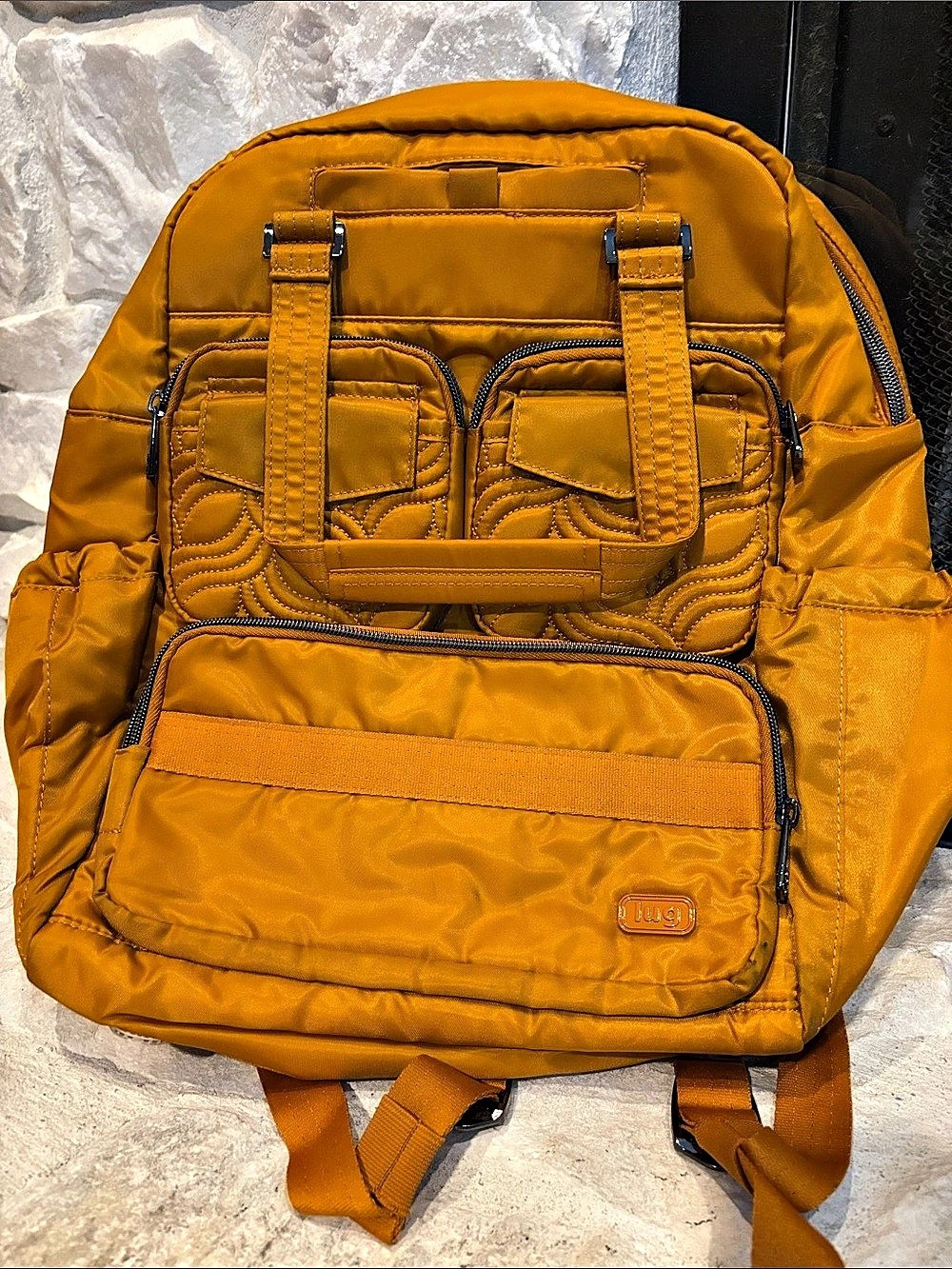 Lug Jumper Backpack in Orange